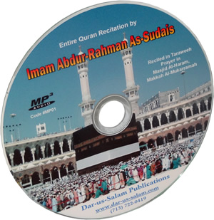 Quran Recitation by Abdul Rahman Sodais (Mp3 CD)