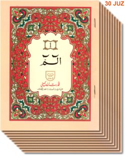 Quran in 30 Separate Parts with 16-Lines/page