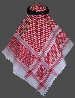 Shemagh / Ghutra (Red/White)