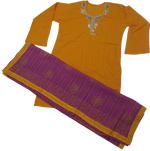 2 Piece Shalwar Kameez (Pink & Orange)